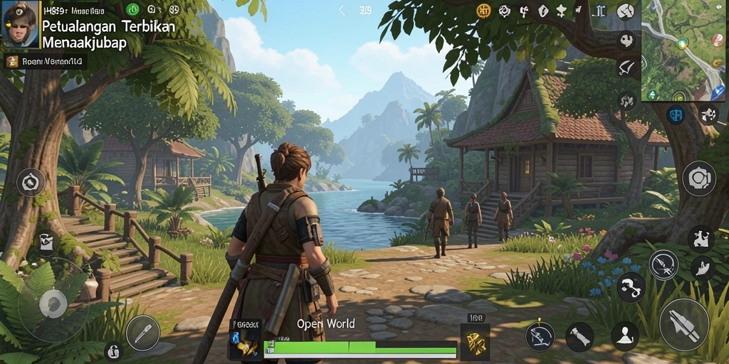 Tampilan antarmuka H89 yang menarik dalam dunia Open World.