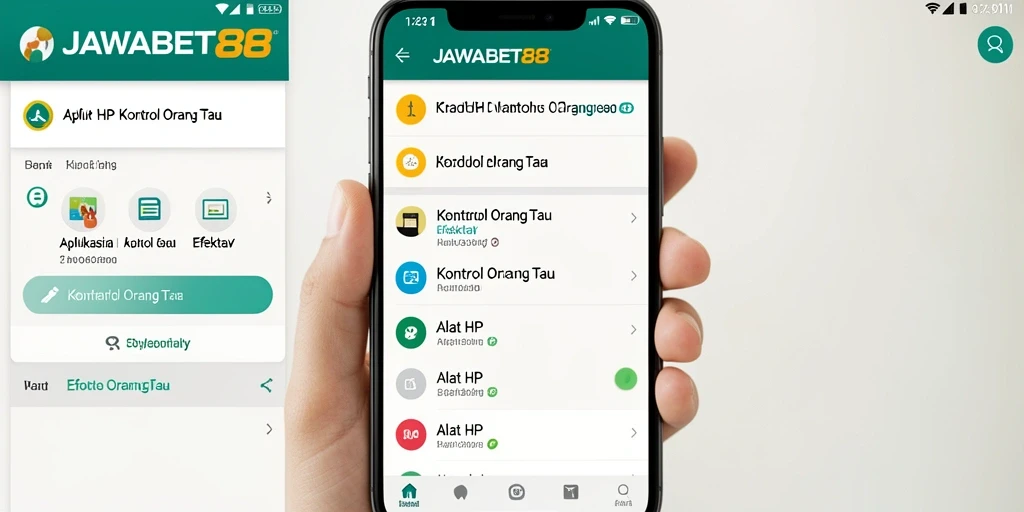 Tampilan antarmuka JAWABET88 yang mudah digunakan untuk kontrol orang tua.
